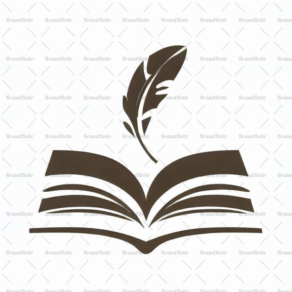 Offenes Buch und Feder